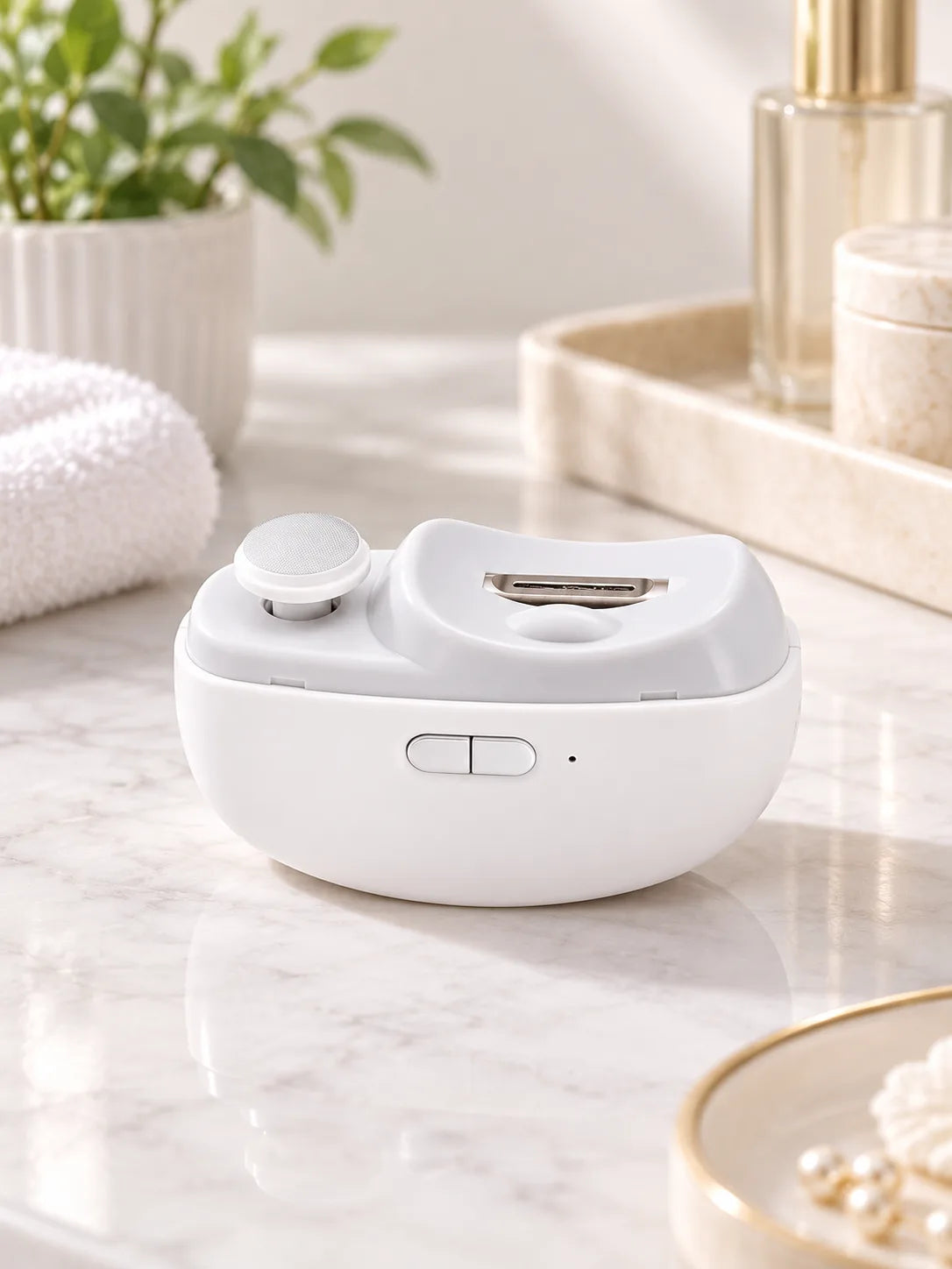 2-in-1 Electric Nail Trimmer & Polisher | Safe for Kids & Adults