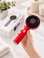 3-in-1 Electric Scalp Massager with Red Light Therapy & Oil Applicator