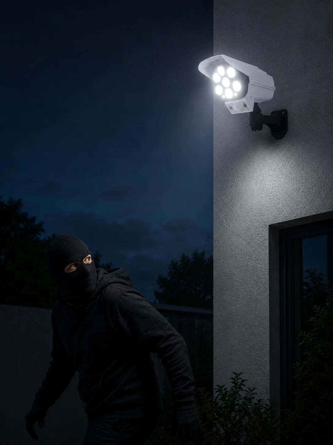 Solar Motion Sensor Security Light with Dummy Camera Look – solar powered – main product view
