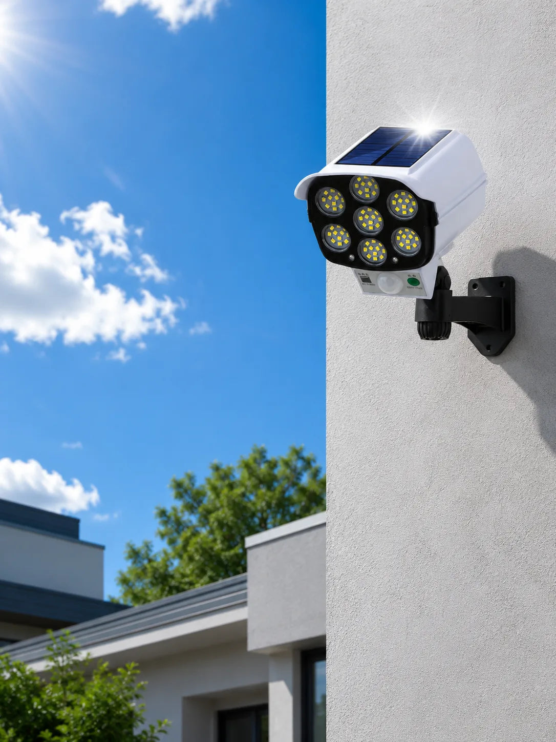 Solar Motion Sensor Security Light with Dummy Camera Look – motion sensor security light – product features and specificat...