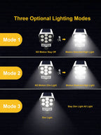 Solar Motion Sensor Security Light with Dummy Camera Look – motion sensor security light – side angle view