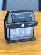 Solar Interaction Wall Lamp M992 – Ultra Bright Dual LED – outdoor LED lamp – in-use lifestyle demonstration