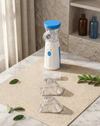 Portable Mesh Nebulizer – medical inhaler – in-use lifestyle demonstration