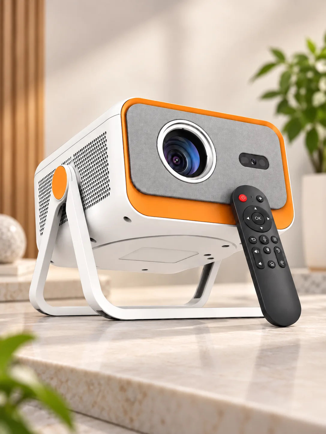 LUMINZA Z8 Smart Android Projector — Full HD 1080P, 4K Support, WiFi 6, Bluetooth 5.4