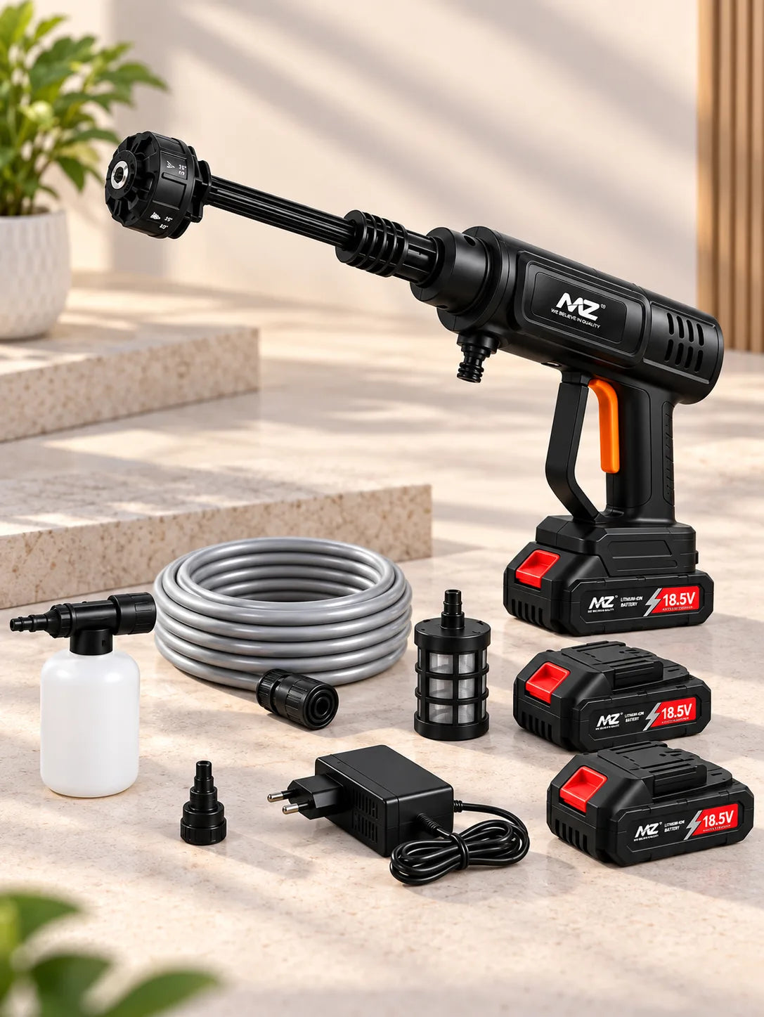 MZ Cordless Portable Pressure Washer Kit